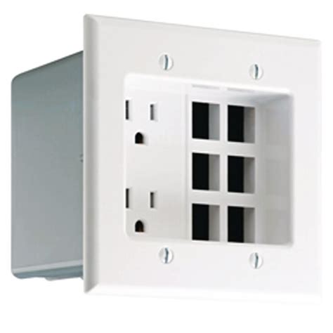 recessed metal junction box|recessed outlet box home depot.